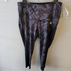 Adidas High Rise 7/8 Length Active Athletic Workout‎ Leggings Plus Size 3X